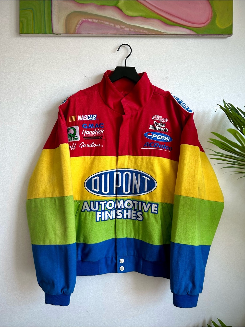 Vintage 1990s Jeff Gordon DuPont NASCAR Racing Jacket